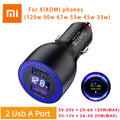 Usb Charger Car 120W 20V 6A Turbo Charge 67W 90W Auto Chargers Phones Xiao Mi 15 13T 14 Ultra Poco X5 F4 Redmi Note 12T